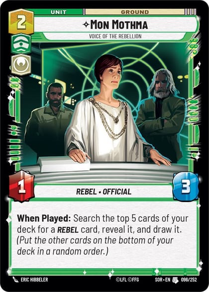 Mon Mothma - Voice of the Rebellion, Spark of Rebellion 096/252