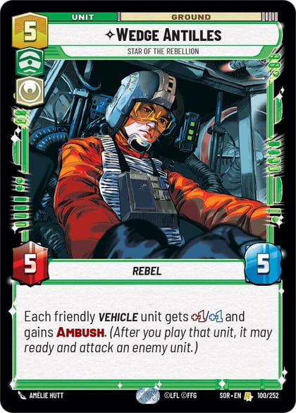 Wedge Antilles - Star of the Rebellion, Spark of Rebellion 100/252