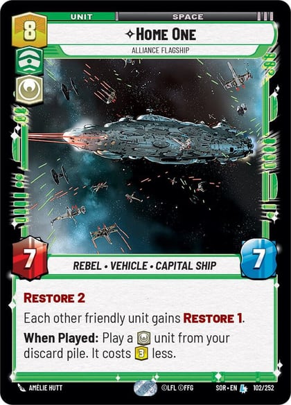 Home One - Alliance Flagship, Spark of Rebellion 102/252
