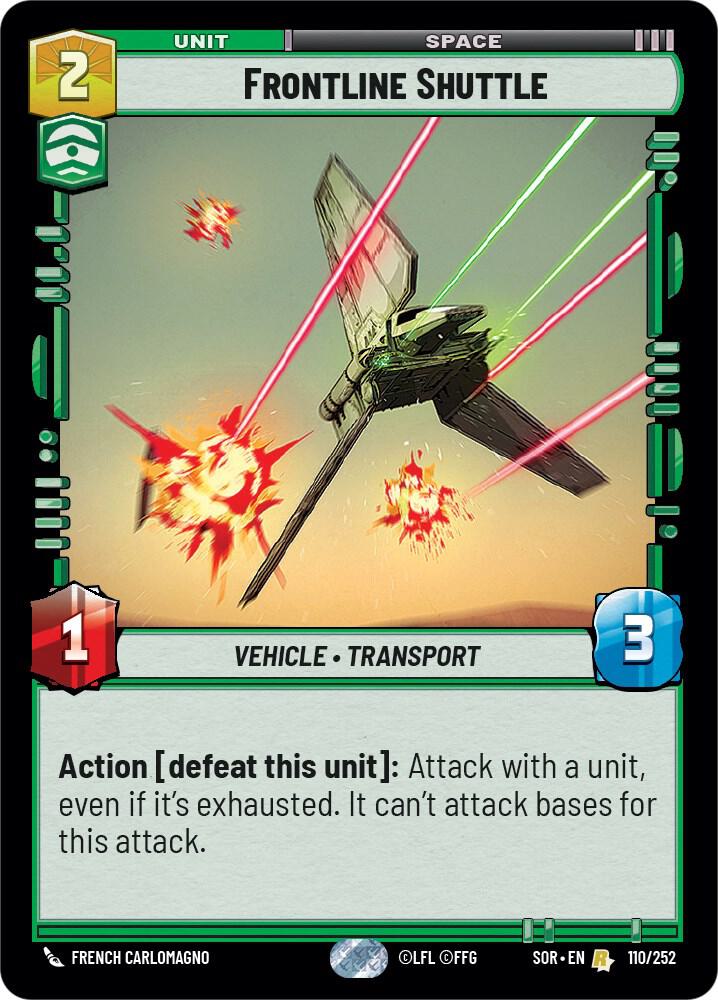 Frontline Shuttle, Spark of Rebellion 110/252