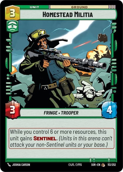 Homestead Militia, Spark of Rebellion 113/252