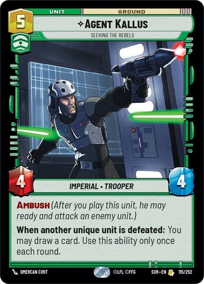Agent Kallus - Seeking the Rebels, Spark of Rebellion 115/252