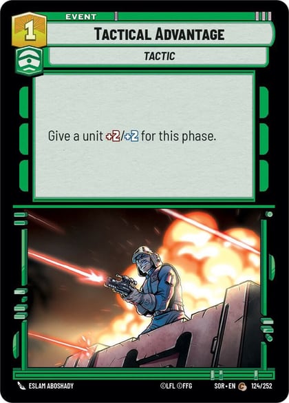 Tactical Advantage, Spark of Rebellion 124/252