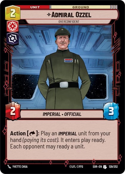 Admiral Ozzel - Overconfident, Spark of Rebellion 129/252