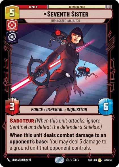 Seventh Sister - Implacable Inquisitor, Spark of Rebellion 133/252