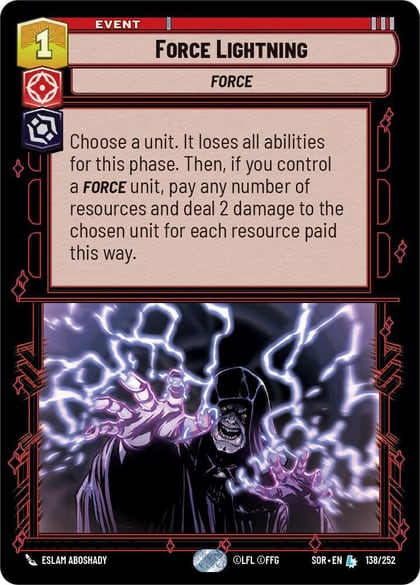 Force Lightning, Spark of Rebellion 138/252