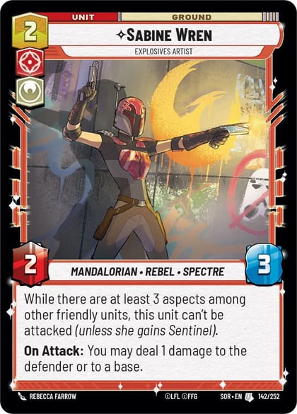 Sabine Wren - Explosives Artist, Spark of Rebellion 142/252