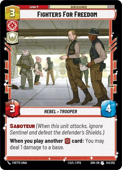 Fighters For Freedom, Spark of Rebellion 143/252