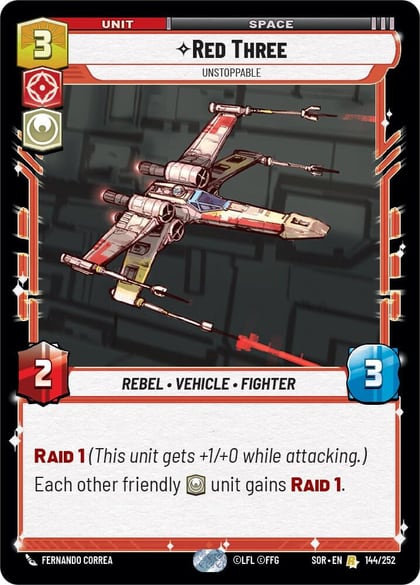 Red Three - Unstoppable, Spark of Rebellion 144/252