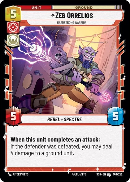 Zeb Orrelios - Headstrong Warrior, Spark of Rebellion 146/252