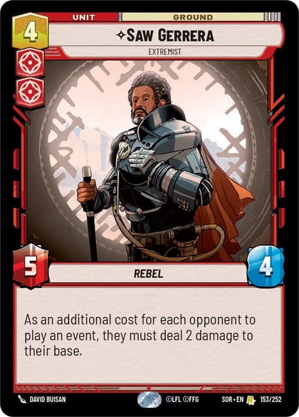 Saw Gerrera - Extremist, Spark of Rebellion 153/252