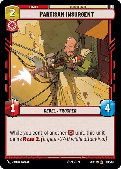 Partisan Insurgent, Spark of Rebellion 159/252