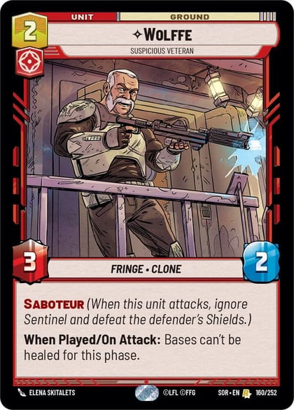 Wolffe - Suspicious Veteran, Spark of Rebellion 160/252