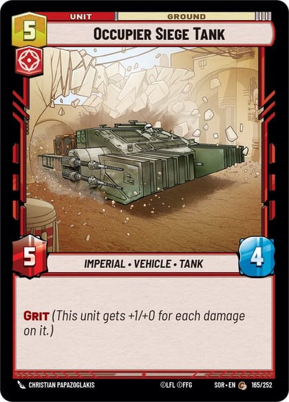 Occupier Siege Tank, Spark of Rebellion 165/252