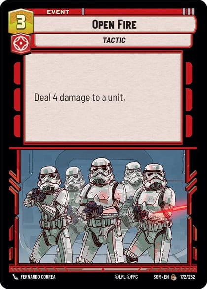 Open Fire, Spark of Rebellion 172/252