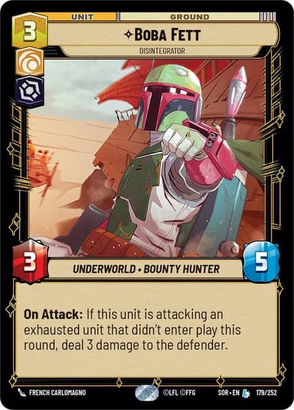 Boba Fett - Disintegrator, Spark of Rebellion 179/252