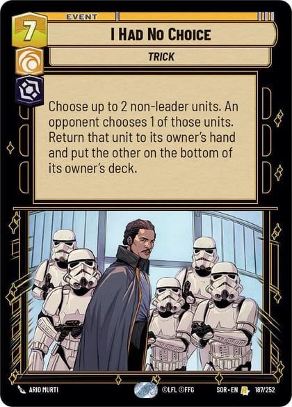 I Had No Choice, Spark of Rebellion 187/252