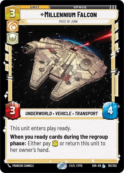 Millennium Falcon - Piece of Junk, Spark of Rebellion 193/252