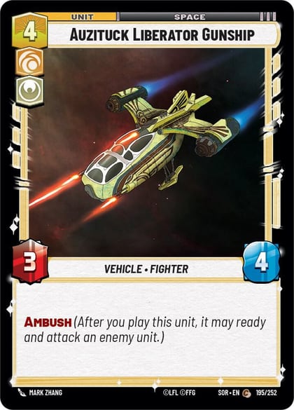 Auzituck Liberator Gunship, Spark of Rebellion 195/252