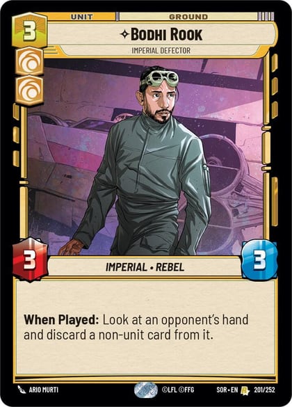 Bodhi Rook - Imperial Defector, Spark of Rebellion 201/252