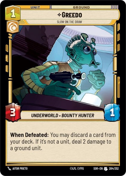 Greedo - Slow on the Draw, Spark of Rebellion 204/252