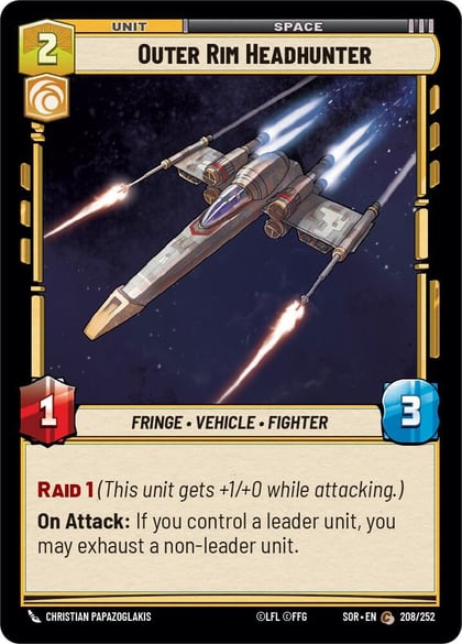 Outer Rim Headhunter, Spark of Rebellion 208/252