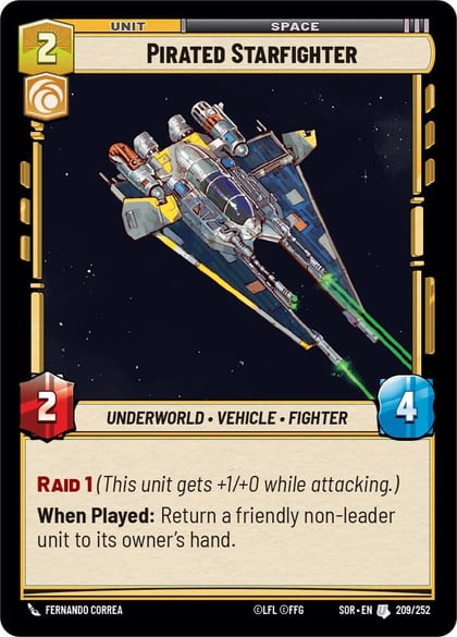 Pirated Starfighter, Spark of Rebellion 209/252