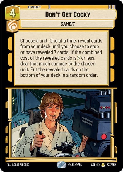 Don't Get Cocky, Spark of Rebellion 223/252
