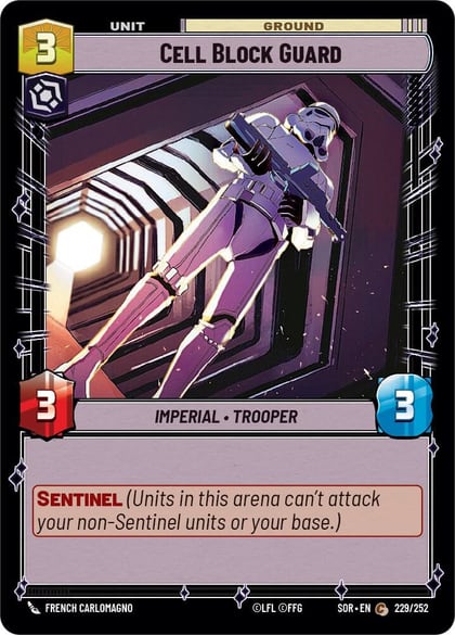 Cell Block Guard, Spark of Rebellion 229/252