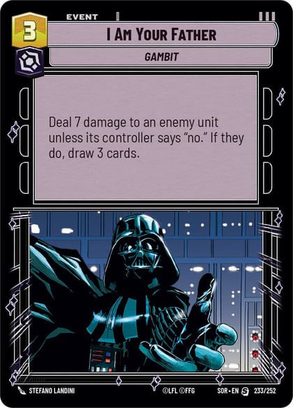 I Am Your Father, Spark of Rebellion 233/252