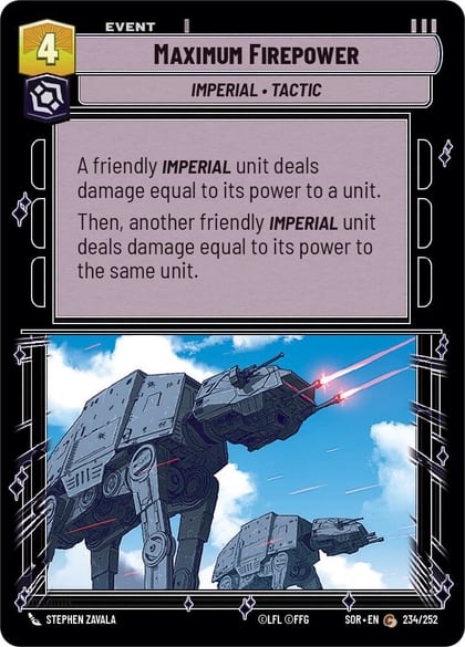 Maximum Firepower, Spark of Rebellion 234/252