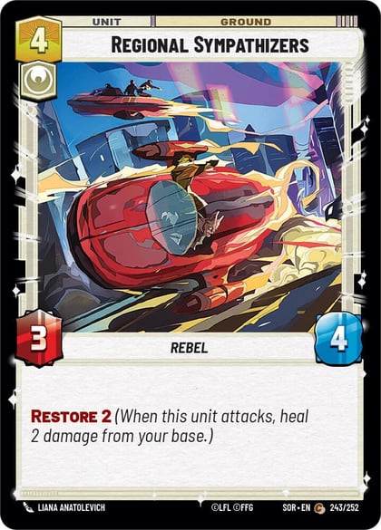Regional Sympathizers, Spark of Rebellion 243/252