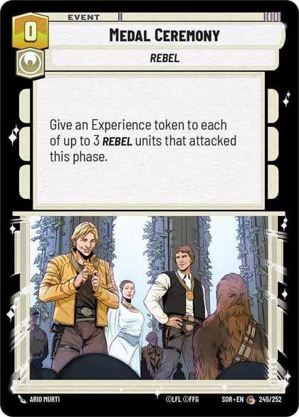 Medal Ceremony, Spark of Rebellion 245/252