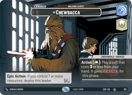 Chewbacca - Walking Carpet (Showcase), Spark of Rebellion 255