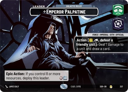 Emperor Palpatine - Galactic Ruler (Showcase), Spark of Rebellion 257