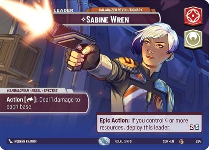 Sabine Wren - Galvanized Revolutionary (Showcase), Spark of Rebellion 264