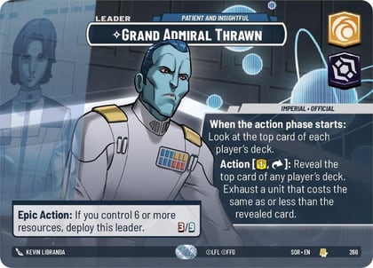 Grand Admiral Thrawn - Patient and Insightful (Showcase), Spark of Rebellion 266