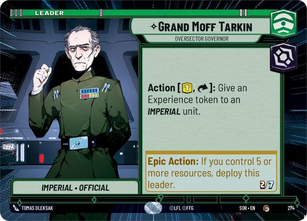 Grand Moff Tarkin - Oversector Governor (Hyperspace), Spark of Rebellion 274
