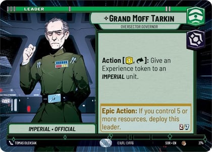 Grand Moff Tarkin - Oversector Governor (Hyperspace), Spark of Rebellion 274