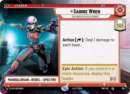 Sabine Wren - Galvanized Revolutionary (Hyperspace), Spark of Rebellion 280