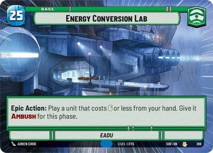 Energy Conversion Lab (Hyperspace), Spark of Rebellion 288