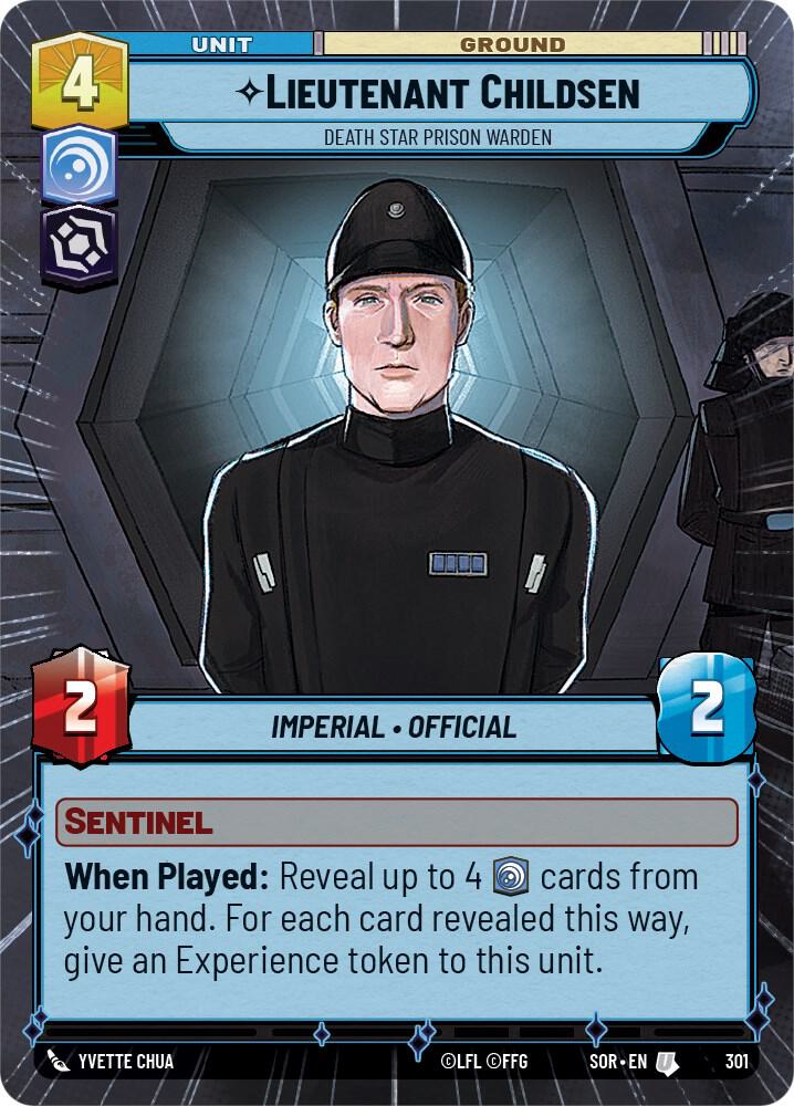 Lieutenant Childsen - Death Star Prison Warden (Hyperspace), Spark of Rebellion 301