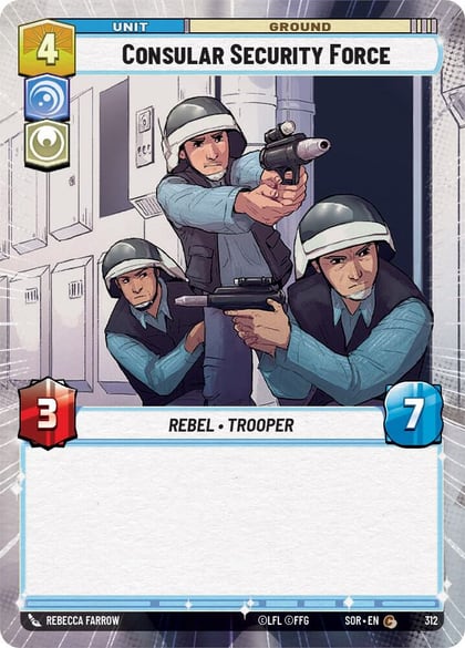Consular Security Force (Hyperspace), Spark of Rebellion 312