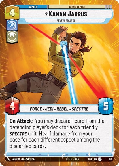 Kanan Jarrus - Revealed Jedi (Hyperspace), Spark of Rebellion 313