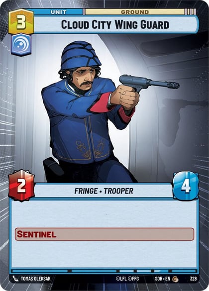 Cloud City Wing Guard (Hyperspace), Spark of Rebellion 328