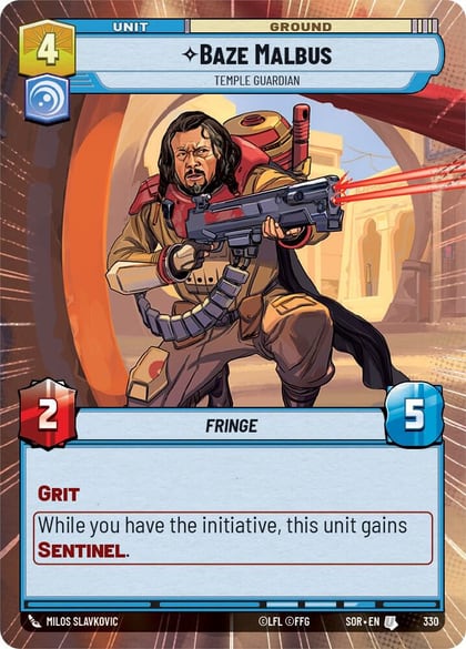 Baze Malbus - Temple Guardian (Hyperspace), Spark of Rebellion 330