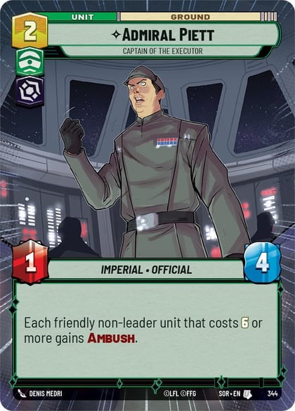 Admiral Piett - Captain of the Executor (Hyperspace), Spark of Rebellion 344