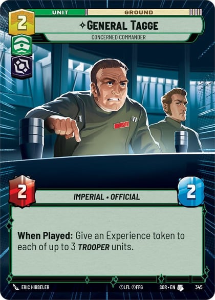 General Tagge - Concerned Commander (Hyperspace), Spark of Rebellion 345