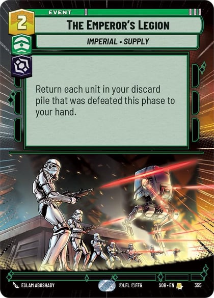 The Emperor's Legion (Hyperspace), Spark of Rebellion 355