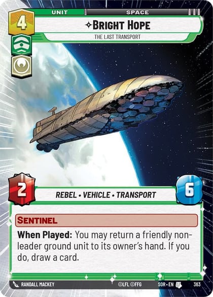Bright Hope - The Last Transport (Hyperspace), Spark of Rebellion 363